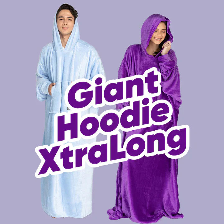 Giant Hoodie XtraLong | Wearable Blanket with Sleeves