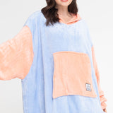 Peach on Powder Blue  (Gidie Regular)